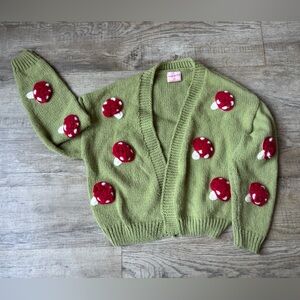 Green Mushroom Cardigan